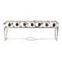 DKD Home Decor Banquette Blanc Marron Noir Argenté Acier