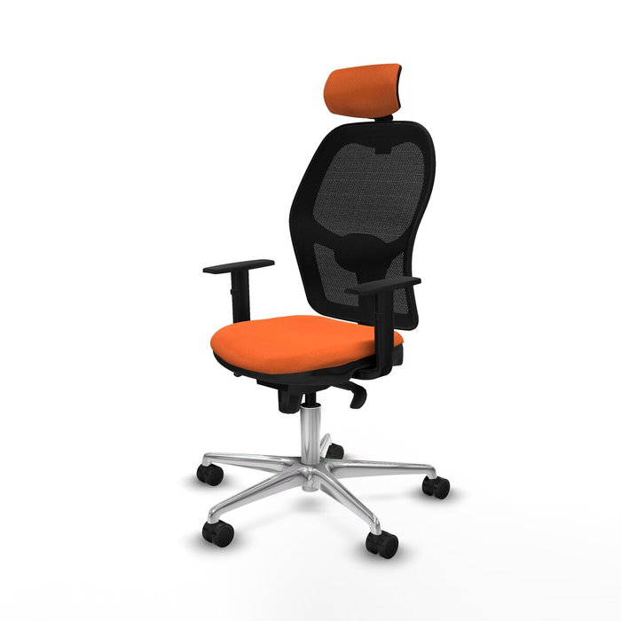 Piqueras y Crespo Chaise de Bureau avec Appui-tête Jorquera 1D086N2 Orange