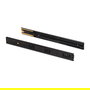 Emuca Lot de 5 jeux de Coulisses pour tiroirs, roulement à billes, hauteur 45mm, profondeur 350mm, sortie totale, fermeture amortie, Noir