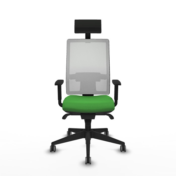 Piqueras y Crespo Chaise de Bureau Horna, Vert et Blanc