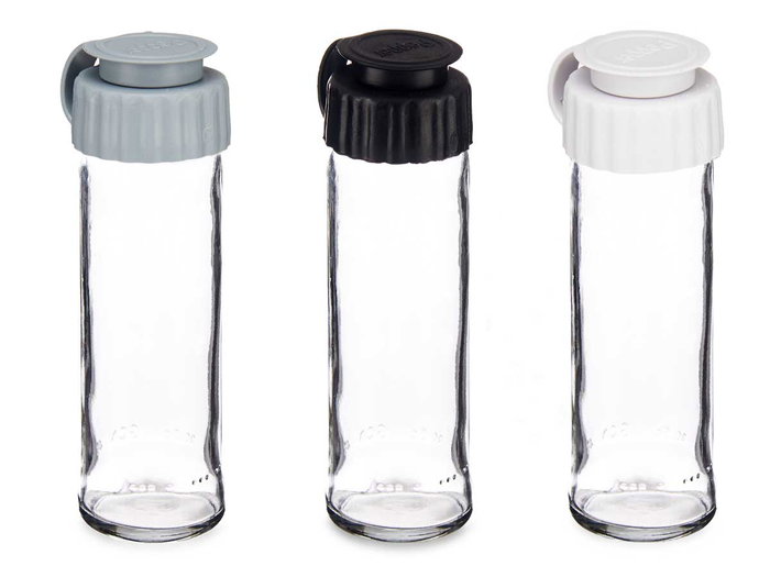 Vivalto Moulin à Poivre en Verre 112 ml, Assorti Blanc Noir Gris, 3.5 x 13.7 x 5 cm (Set de 24) Vivalto Moulin à Poivre en Verre 112 ml, Assorti Blanc Noir Gris, 3.5 x 13.7 x 5 cm (Set de 24)