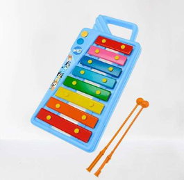 Reig Xylophone enfant 8 notes avec étui Bluey pour 3 ans et plus, nécessite 3 piles LR6 (non incluses), plastique