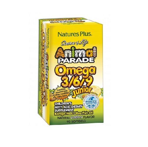 NATURES PLUS Animal Parade Omega 3-6-9 Junior 90 perlas