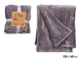 GIFTDECOR Manta Sedalina Gris Clair 130x160cm