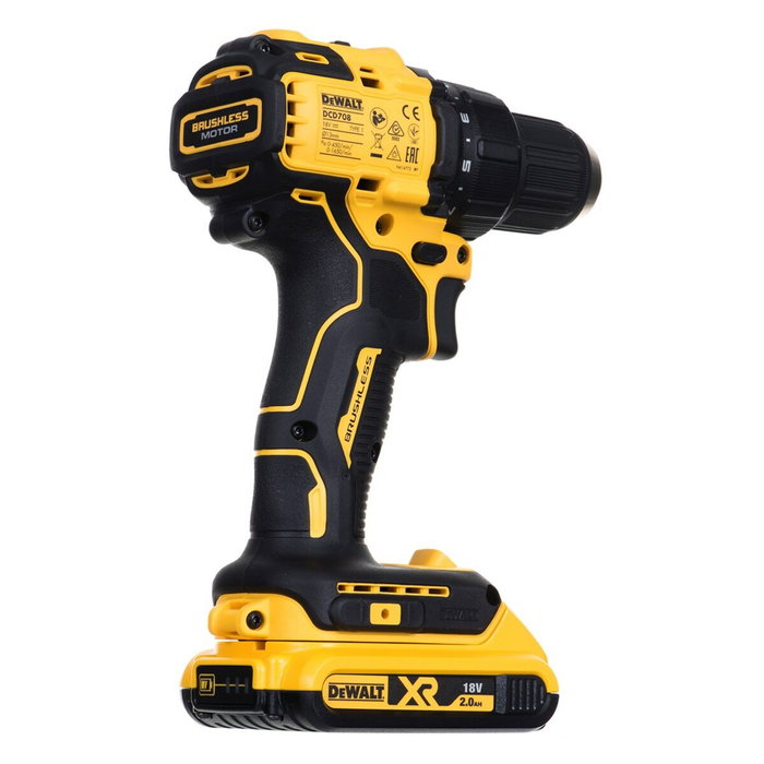Perceuse à Percussion Dewalt DCD708D2T-QW 18 V 65 Nm 26 nm Perceuse à Percussion Dewalt DCD708D2T-QW 18 V 65 Nm 26 nm