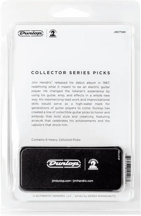 Dunlop Lot de 6 Médiators Signature Jimi Hendrix Mankowitz