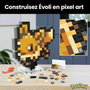 Mega Pokémon Évoli Coffret de Construction Rétro Pixel Art