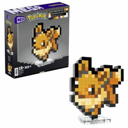 Mega Pokémon Évoli Coffret de Construction Rétro Pixel Art