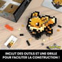 Mega Pokémon Évoli Coffret de Construction Rétro Pixel Art