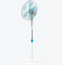 Cecotec Ventilateur sur pied Energysilence 500 - 40W, 16 pouces, 3 vitesses, silencieux, oscillant, hauteur réglable
