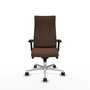 Piqueras Y Crespo Fauteuil Albacete Marron foncé avec mécanisme Synchro et base aluminium