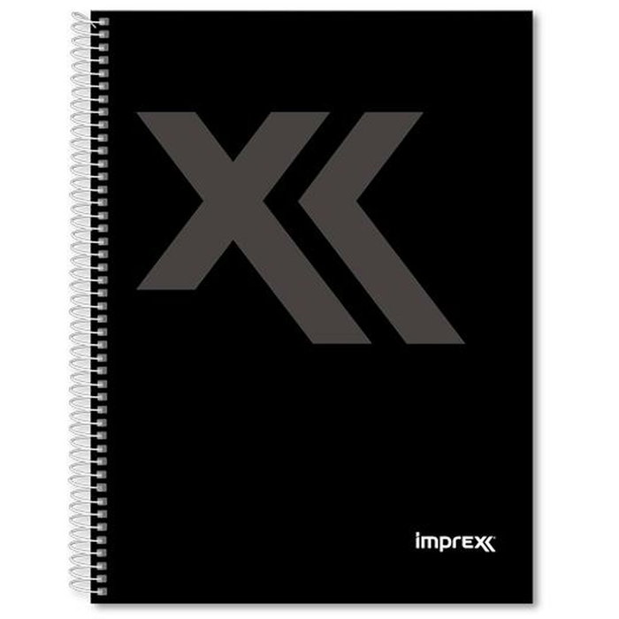 Cahier Imprex Noir A5 80 Volets (4 Unités)
