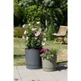 GARDEN ID Pot de fleurs avec réserve d'eau Plano, rond, Ø 29 cm, 14 L, H 29 cm, Vert mousse