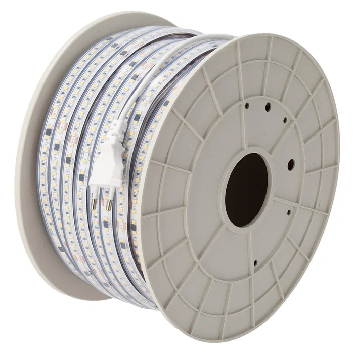 Tira LED SMD2835 Blanco Cálido 50m 16W/m 1600Lm/M 220VAC IP65 3000K Tira LED SMD2835 Blanco Cálido 50m 16W/m 1600Lm/M 220VAC IP65 3000K