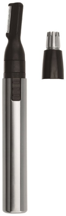 Wahl 5640-616 Recortador Facial Hygiénique avec Accessoires pour Nez et Oreilles, Lame Rotative en Acier Inoxydable et Carcasse Aluminium - Groommsan MICRO