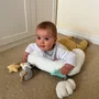 Nuby Coussin interactif moelleux Tummy Time - Gris / Blanc