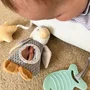 Nuby Coussin interactif moelleux Tummy Time - Gris / Blanc