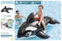Intex Figure gonflable Baleine 193 cm x 119 cm PVC, pour enfant de plus de 3 ans
