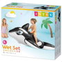 Intex Figure gonflable Baleine 193 cm x 119 cm PVC, pour enfant de plus de 3 ans