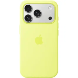 Apple Coque en Silicone MagSafe Neon Yellow pour iPhone 17 Pro - Accessoire de Protection Officiel