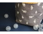 Dailylike Tissu tricot en coton avec motifs et bordures, 1,10m x 3m