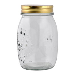 Day Bocal en cristal de 0,5 L avec couvercle en métal