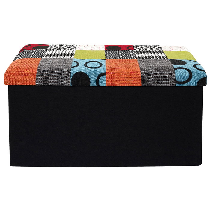 Home Deco Factory Banc-Pouf Plegable Patchwork Home Deco Factory Banc-Pouf Plegable Patchwork