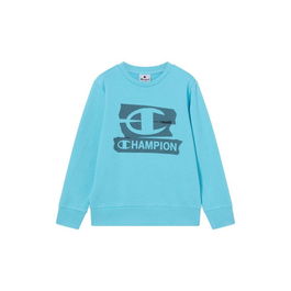 Sweat sans capuche enfant Champion Graphic Shop Bleu Eau L