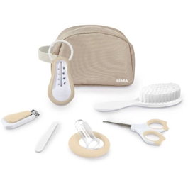 Beaba Trousse de toilette nomade 7 accessoires - Argile