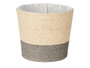 Ibergarden Macetero Cuerda 18x16 cm Gris Naturel Panier à Plantes en Corde et Plastique (Set de 24)