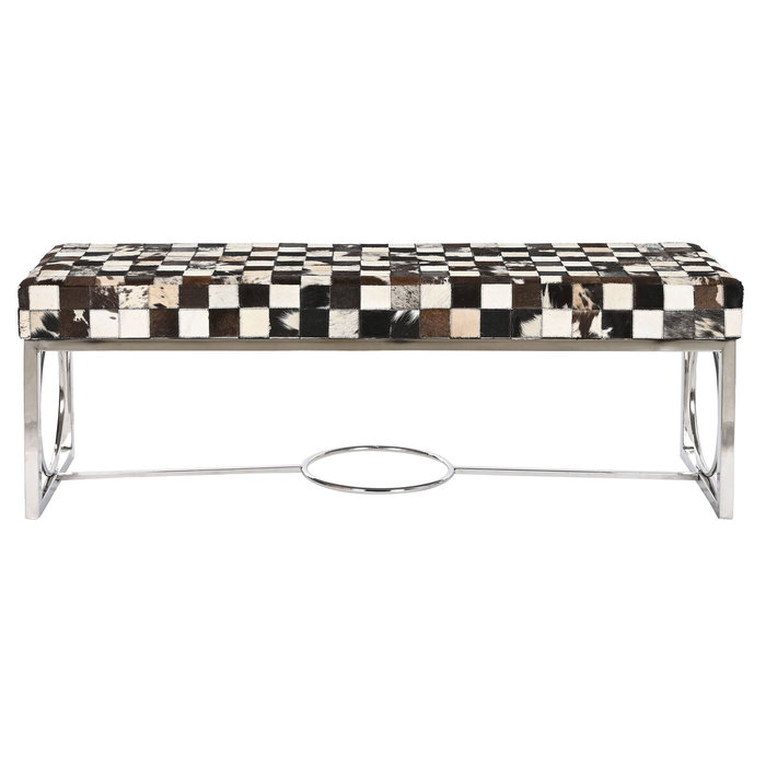 DKD Home Decor Banquette Crème Argenté Brun foncé DKD Home Decor Banquette Crème Argenté Brun foncé