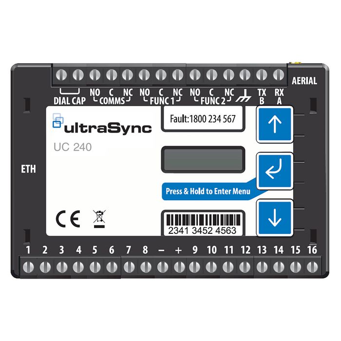 Aritech UC240 UltraSync Communicator Dual Path IP et 4G/2G pour Panneaux d'Intrusion et d'Incendie avec Certifications EN50131 et EN54-21 Aritech UC240 UltraSync Communicator Dual Path IP et 4G/2G pour Panneaux d'Intrusion et d'Incendie avec Certifications EN50131 et EN54-21