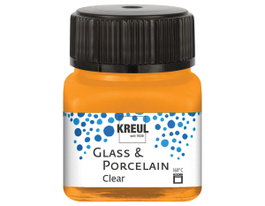 Kreul Peinture verre et porcelaine GLASS&PORCELAIN Orange translucide 20ml