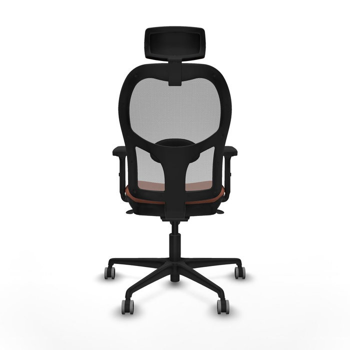 Piqueras y Crespo Chaise de Bureau avec Appui-tête 2D036G2 Marron Gris Piqueras y Crespo Chaise de Bureau avec Appui-tête 2D036G2 Marron Gris