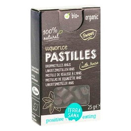 TERRASANA Pastilles de réglisse avec anis BIO 25 g