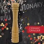 Fackelmann Professional - Lot de 2 moulins à poivre et sel manuels en bois (32 cm) avec mécanisme céramique - Moulin à épices pour cuisine
