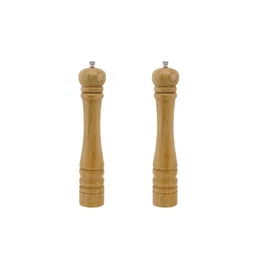 Fackelmann Profesional Ensemble de 2 Moulins à poivre manuel - Bois brun - 32 cm