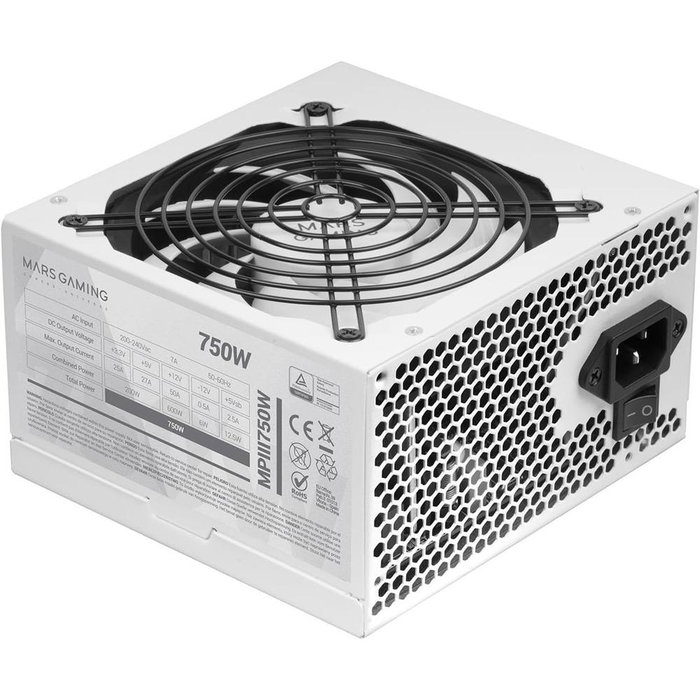 Mars Gaming MPB750 Alimentation ATX 750W 80 PLUS Bronze Blanc