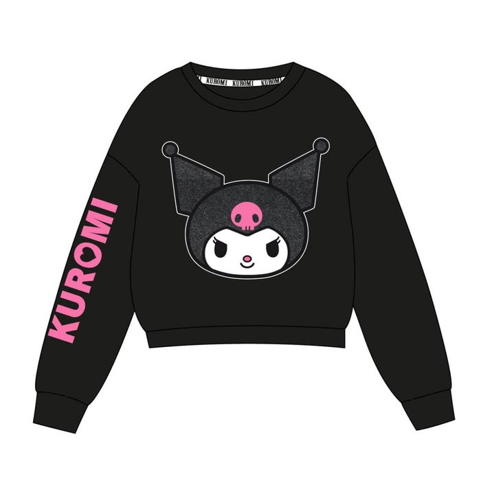 Sweat-shirt Enfant Kuromi Noir