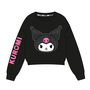 Sweat-shirt Enfant Kuromi Noir