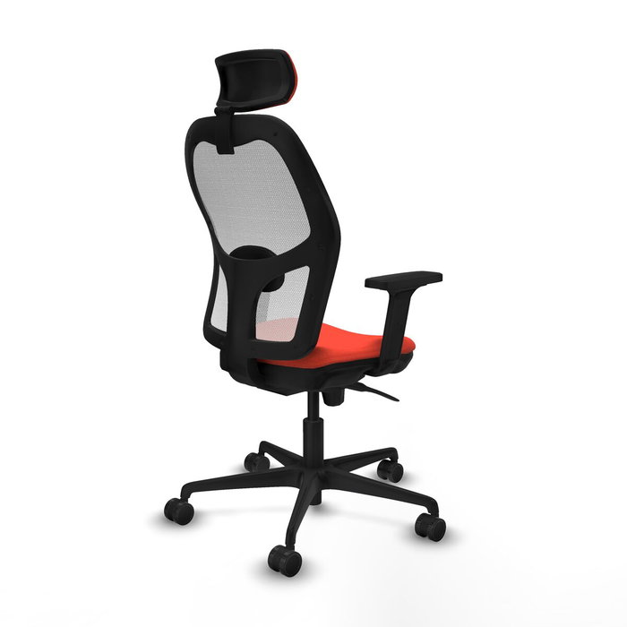 Piqueras y Crespo Chaise de Bureau avec Appui-tête 2D036N2 Orange Foncé