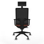 Chaise de Bureau avec Appui-tête Piqueras y Crespo 1D066G1 Marron