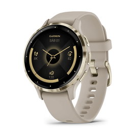 Garmin Venu 3S Montre Connectée GPS - Réf. 010-02785-02 - Coloris Beige