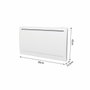 Oceanic Radiateur électrique fixe à inertie sèche céramique 1500W Blanc