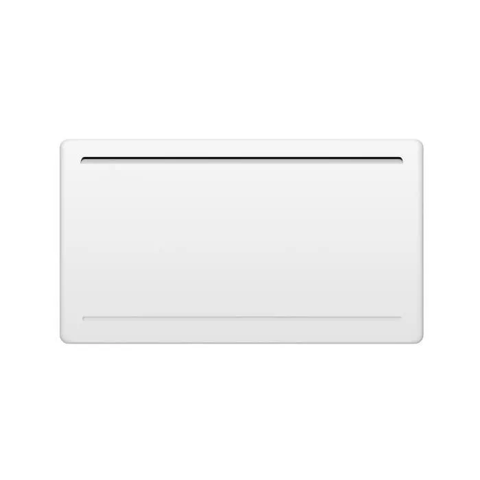 Oceanic Radiateur électrique fixe à inertie sèche céramique 1500W, Design galbé, Blanc, NF, Rubis - Thermostat électronique et programmation