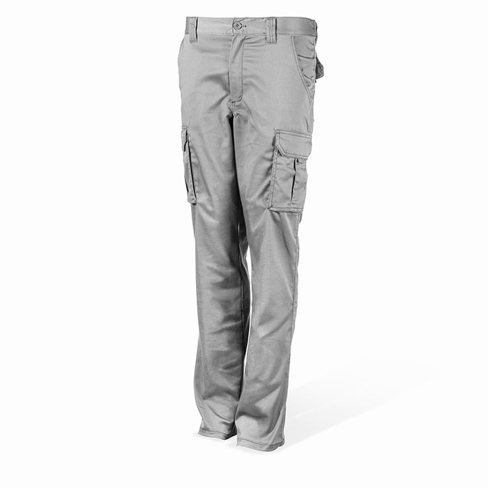 VELILLA Pantalon de Travail Élastique Multibolsillos Modèle 103002S Slim Fit - Couleur Gris Clair - Taille 44 VELILLA Pantalon de Travail Élastique Multibolsillos Modèle 103002S Slim Fit - Couleur Gris Clair - Taille 44