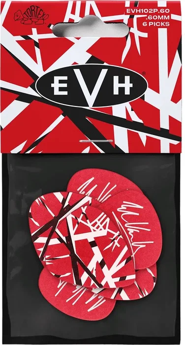 Dunlop Pack de 6 Médiators Signature EVH Frankenstein - 60 mm Dunlop Pack de 6 Médiators Signature EVH Frankenstein - 60 mm
