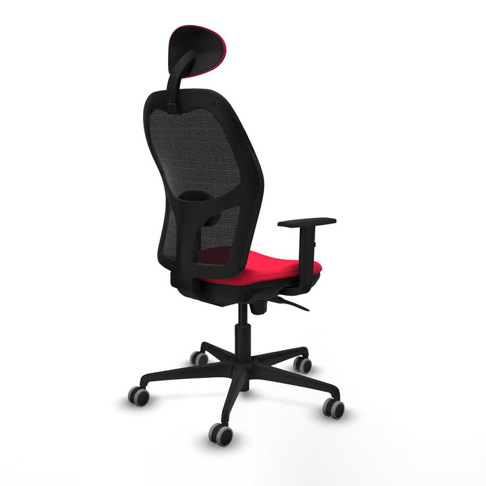 Piqueras y Crespo Chaise de Bureau 1D036G1 Rouge avec Appui-tête Piqueras y Crespo Chaise de Bureau 1D036G1 Rouge avec Appui-tête