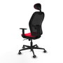 Piqueras y Crespo Chaise de Bureau 1D036G1 Rouge avec Appui-tête
