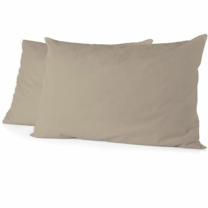Home Linge Passion Lot de 2 Taies d'Oreiller Microfibre Beige 50 x 70 cm Home Linge Passion Lot de 2 Taies d'Oreiller Microfibre Beige 50 x 70 cm